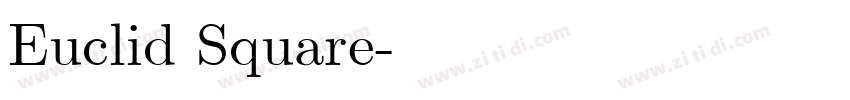 Euclid Square字体转换